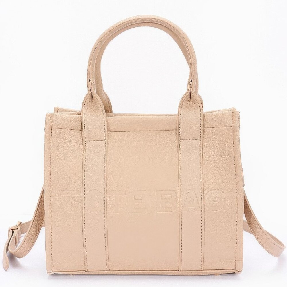 Faux Leather Tote Bag